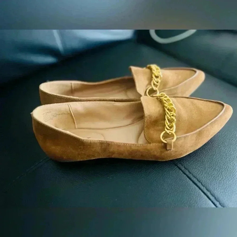New ESPRIT women’s chain loafers  size 9 BROWN SOFT SHOES